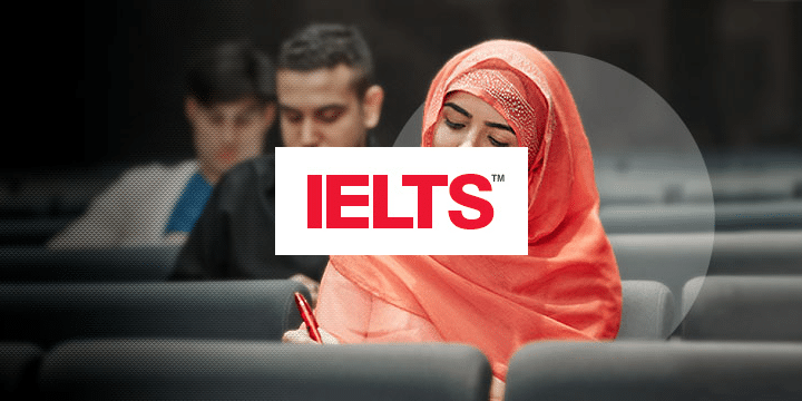 IELTSのロゴとイメージ写真