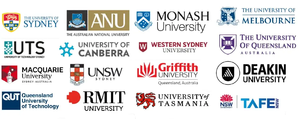 オーストラリアの大学のロゴ